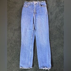 Abercrombie & Fitch Curve Love 90’s Straight Ultra High Rise Jeans